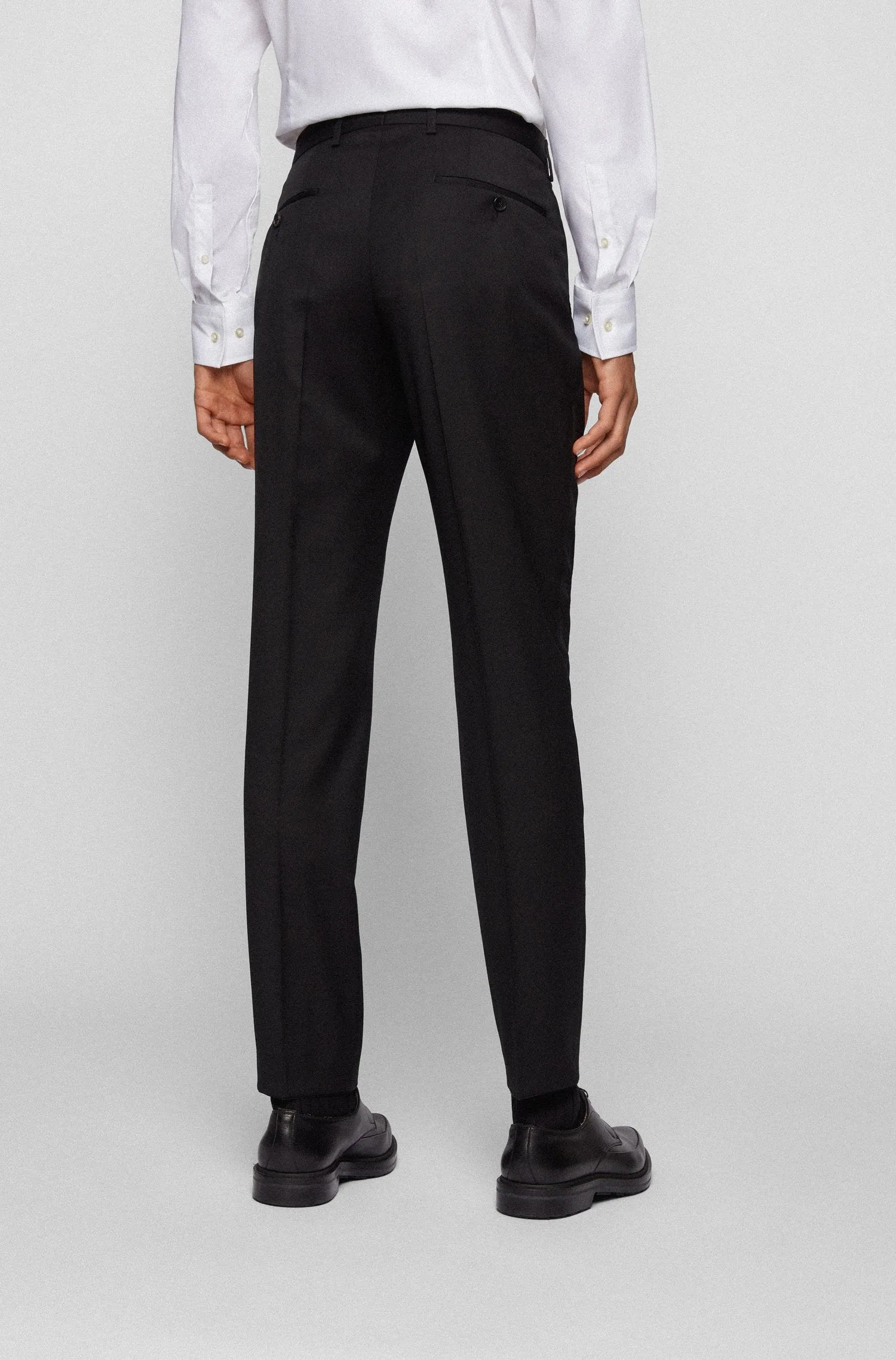 BOSS Genius5 Slim Fit Trousers 001 Black