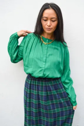 By-Bar Saar Bright Green Blouse