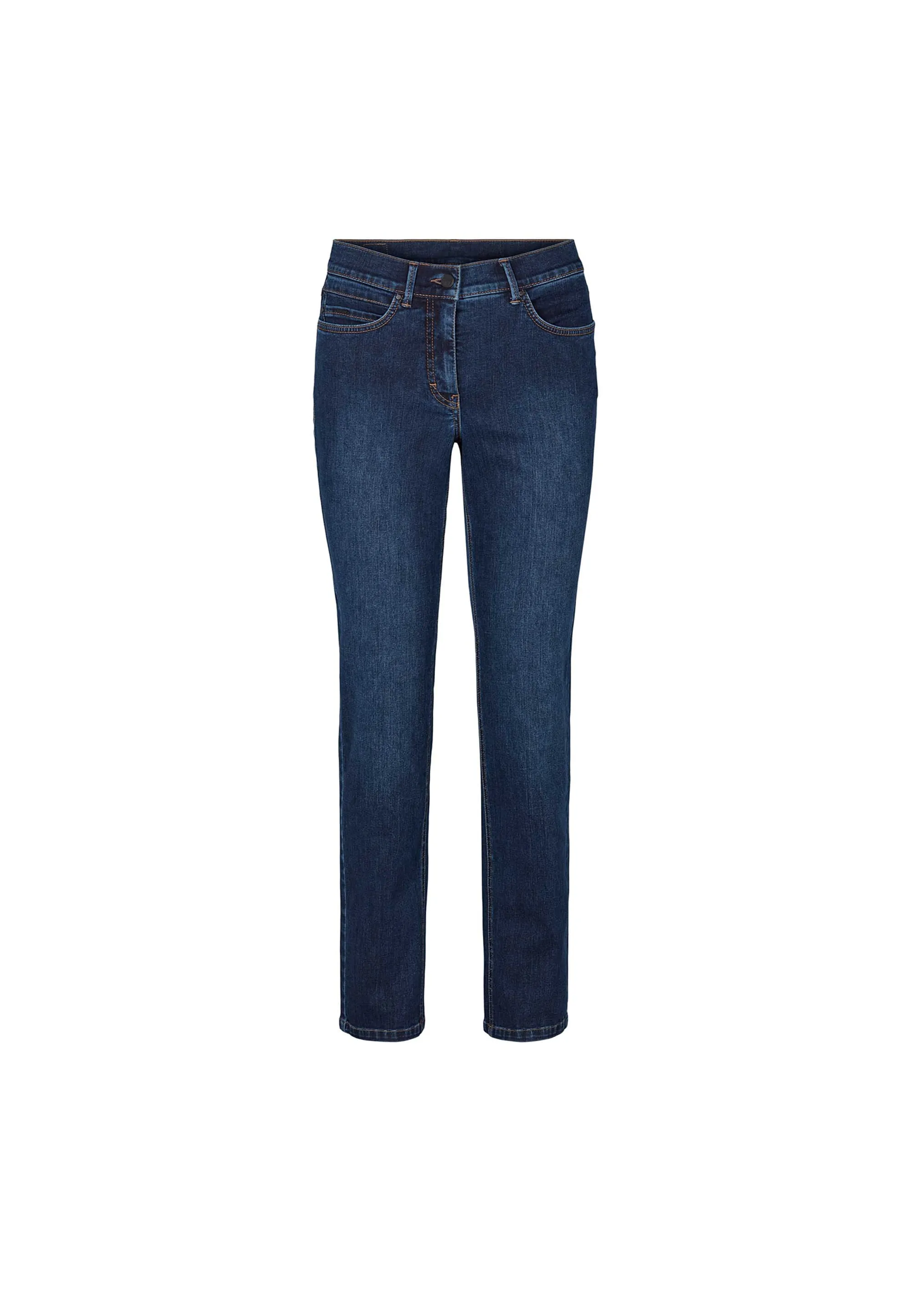 Christie Regular - Medium Length - Washed Dark Blue Denim