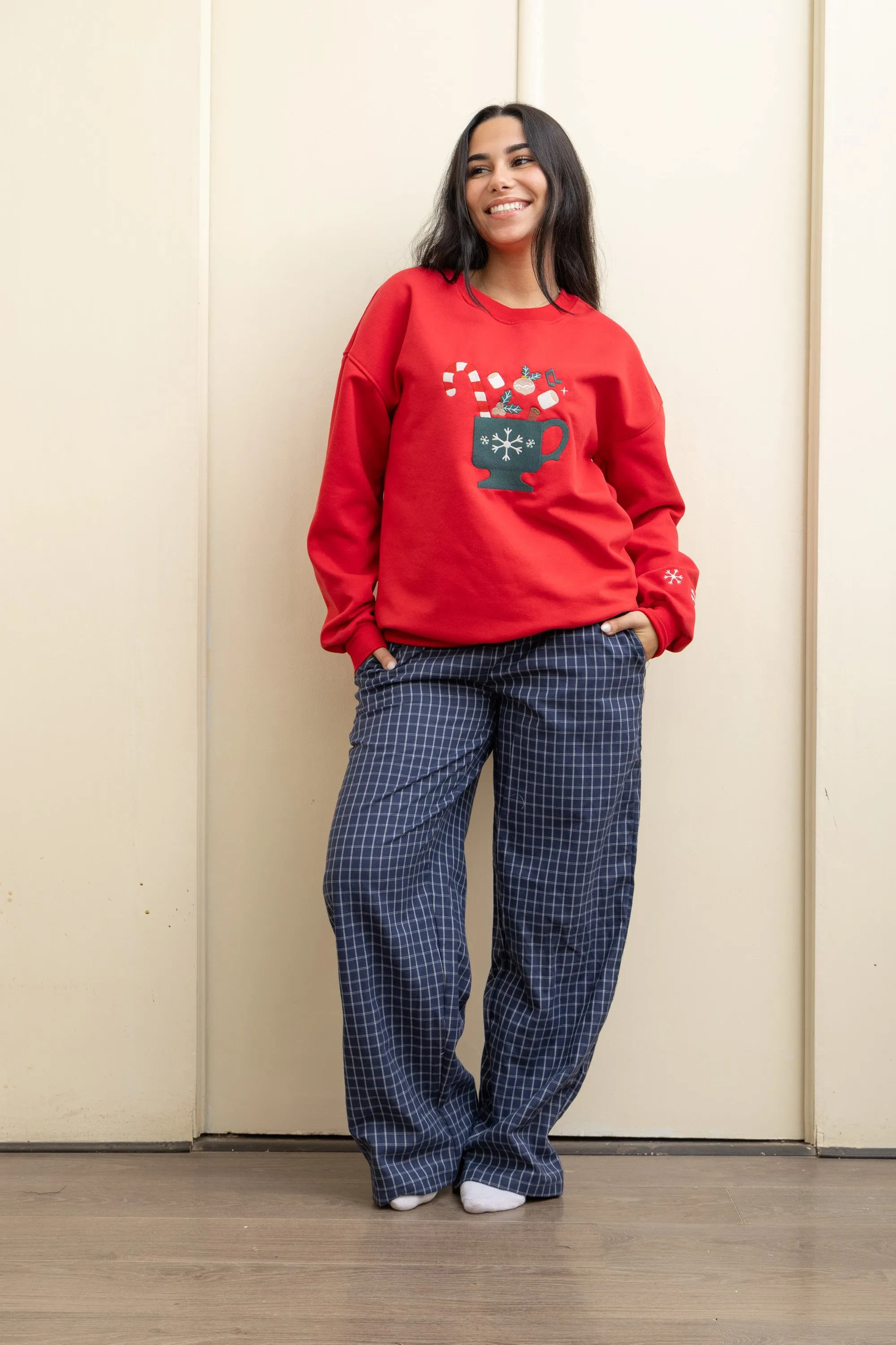 Christmas Checkered Pajama - Red