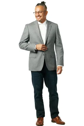 Classic Fit Grey Microbox Sport Jacket ST-SJ-409