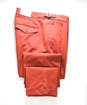 ELEVENTY - *SIDE TABS* Cotton Red Slim Casual/Slim Pants- 33W