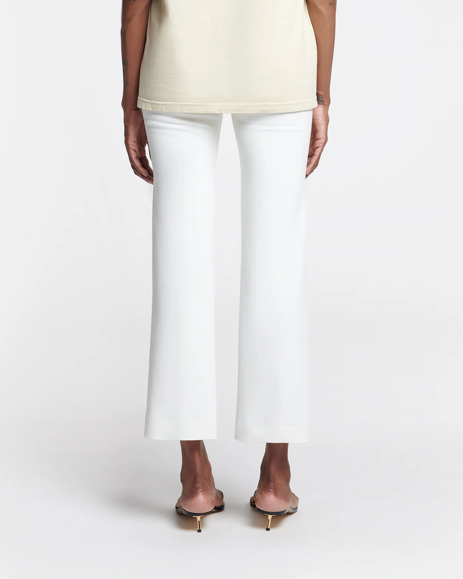 Erinna - Tailored Slim-Leg Trousers - Off White