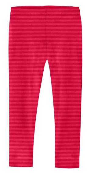 Girls Soft Stripe Leggings  | Candy Apple