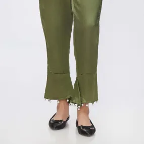 Green Shamouse Silk Slim Fit Trouser PW3677