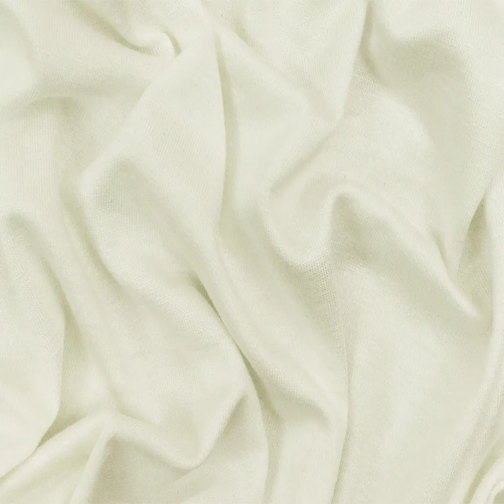 Ivory Stretch Rayon Jersey Knit Fabric