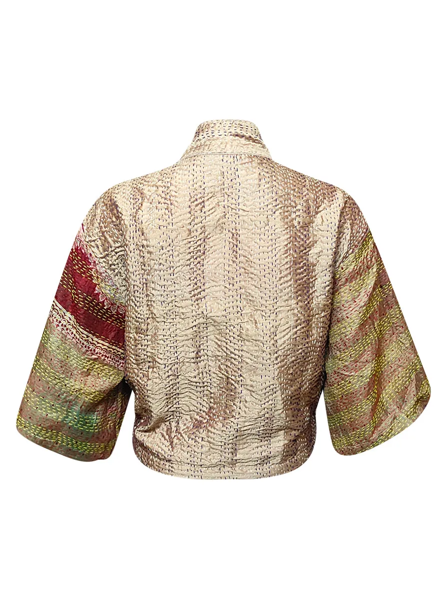 kantha vintage silk bolero jiya