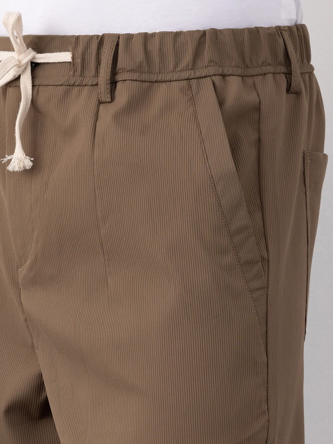 Khaki Plain Travel Pants