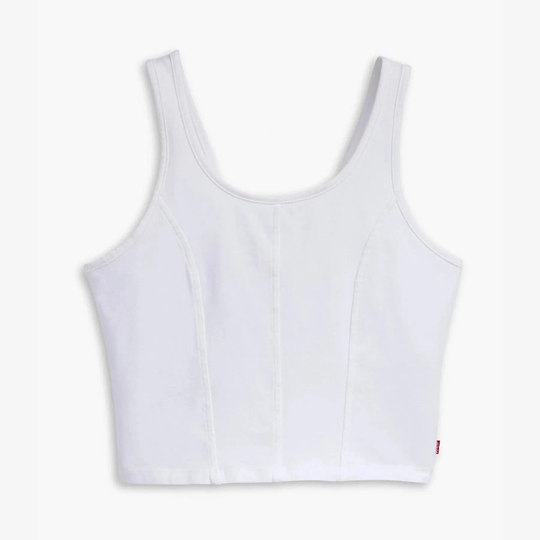 Levis Mars Corset Tank In White Neutral