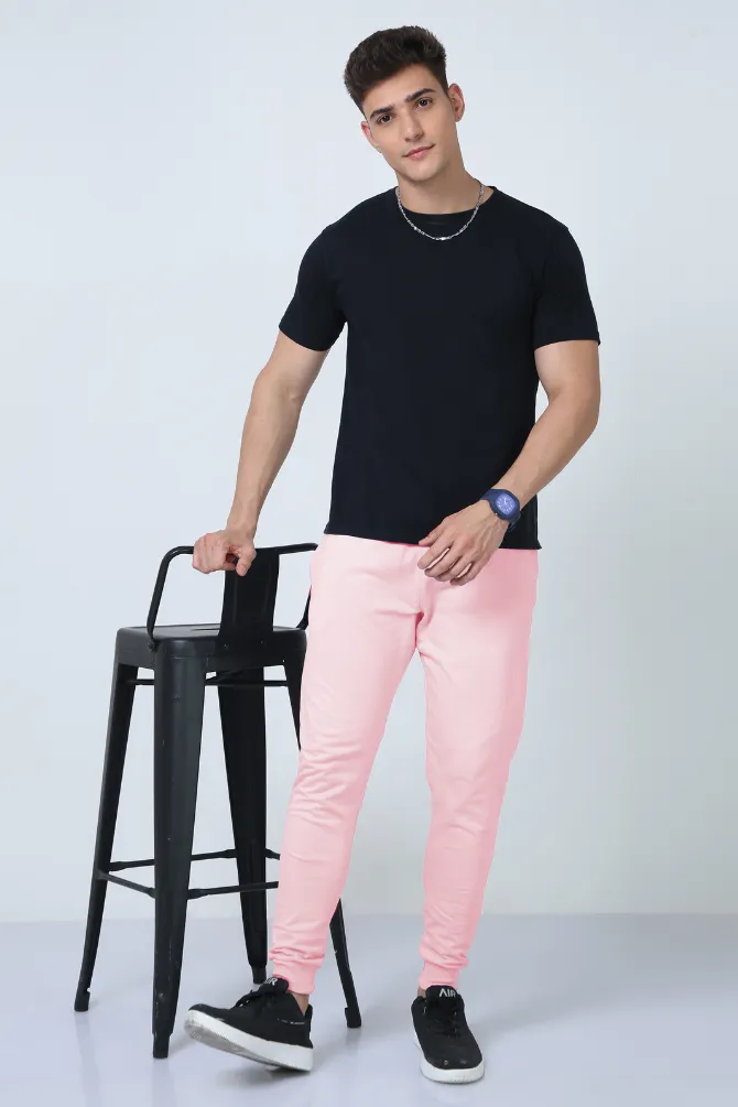 Light Pink Jogger For Men