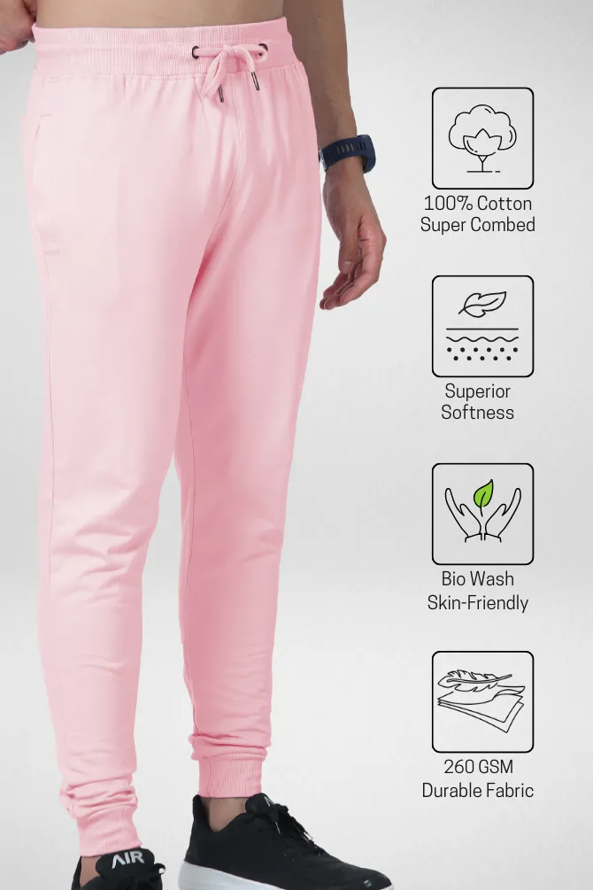 Light Pink Jogger For Men