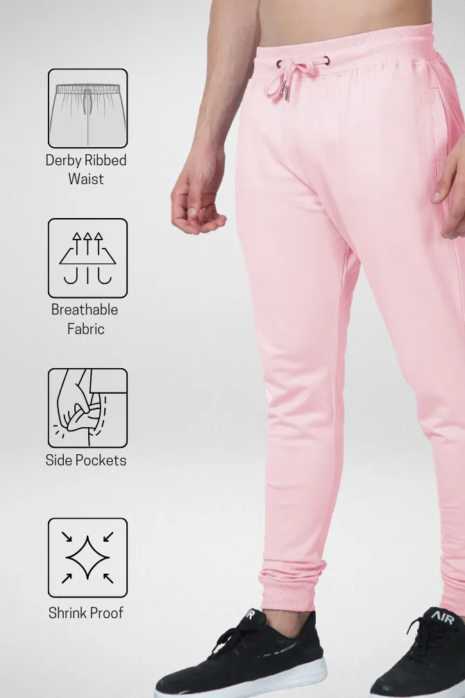 Light Pink Jogger For Men