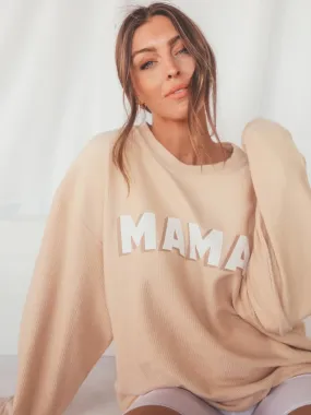 MAMA Neutral Corded Sweatshirt