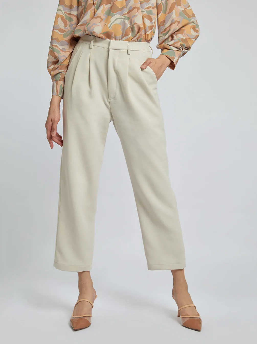 MARLOW PANTS PLAIN IVORY