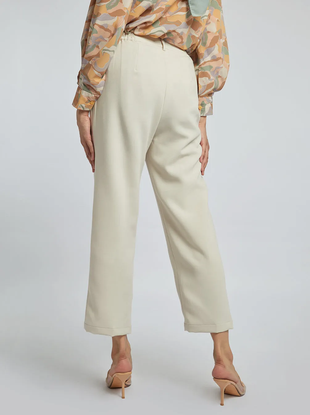 MARLOW PANTS PLAIN IVORY