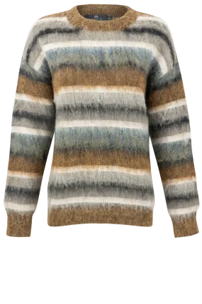 Maverick's Neutral Stripe Sweater