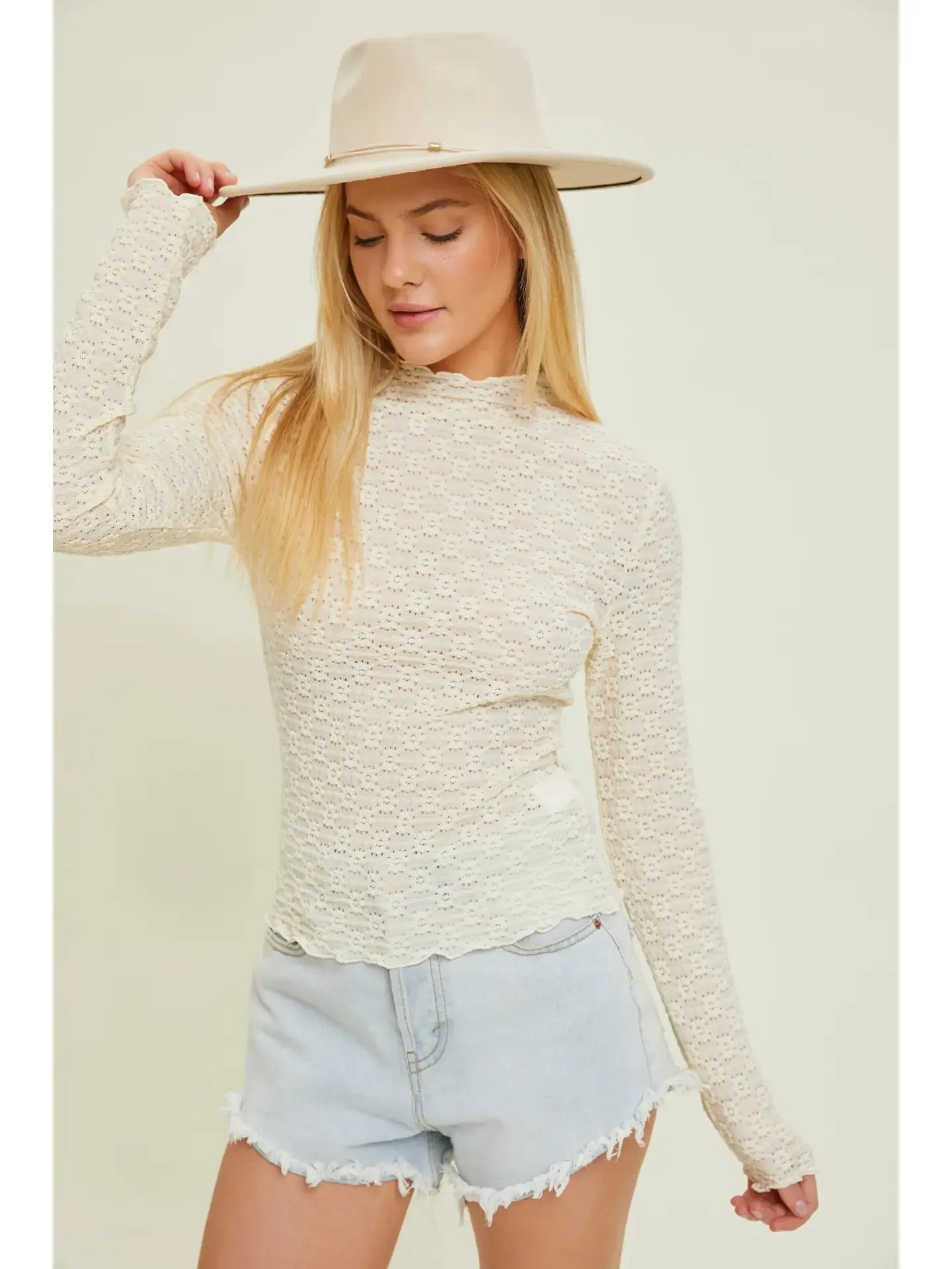 Neutral Woven Top