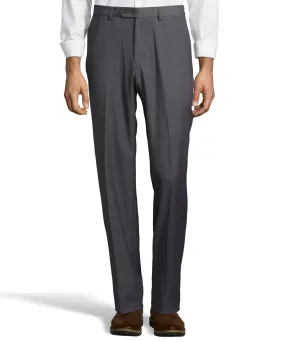 Palm Beach Executive Grey Plain Front Expander Pant Smaller Waist