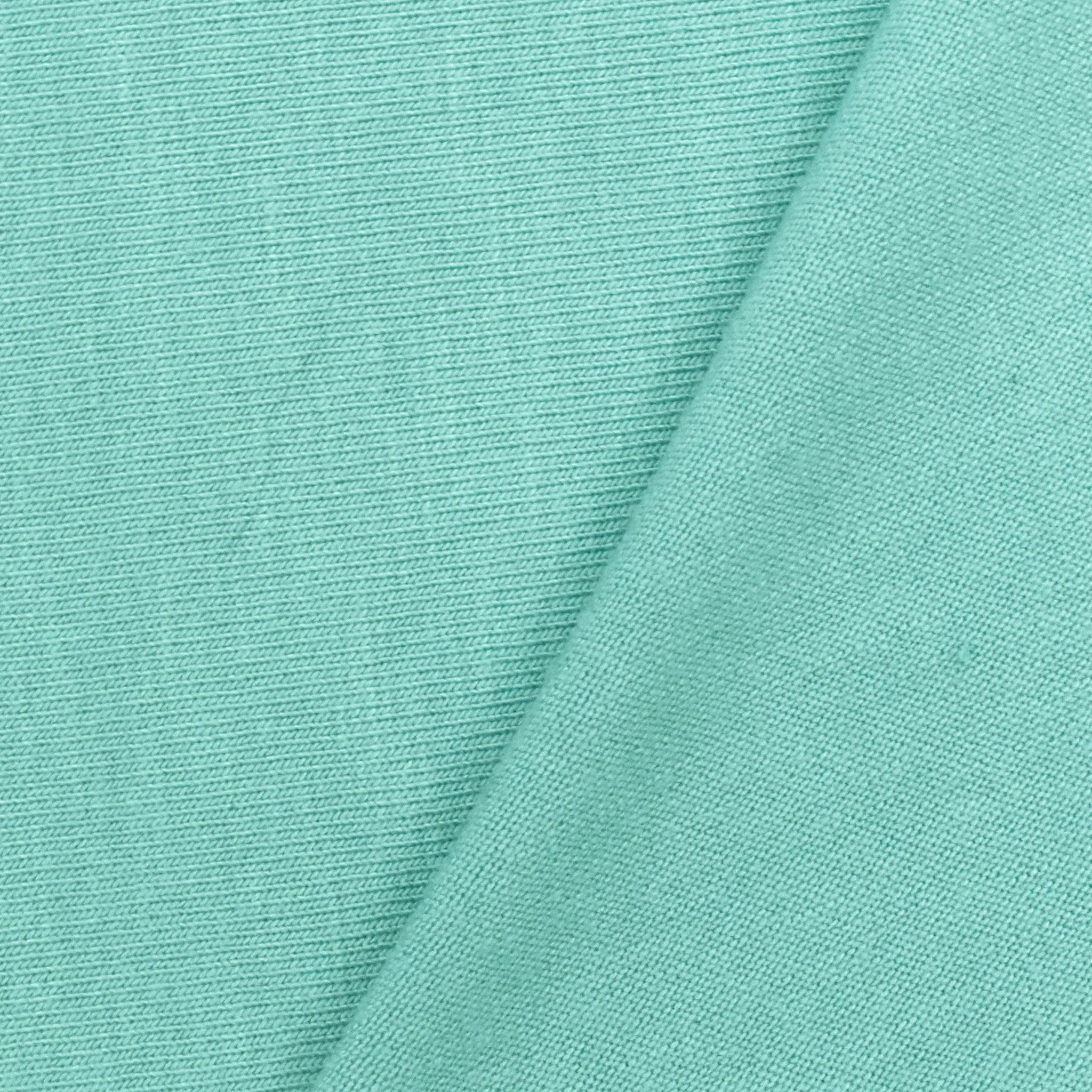 Pastel Teal Stretch Slub Jersey Knit Fabric