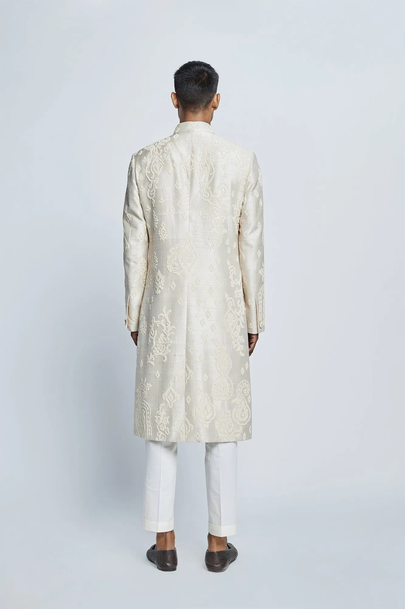 Pearl Embroidered Sherwani Set