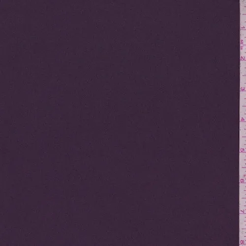 Plum Silk Crepe Georgette Fabric