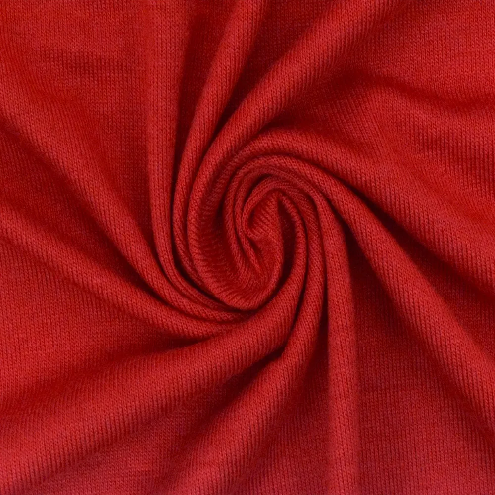 Poppy Red Stretch Rayon Jersey Knit Fabric