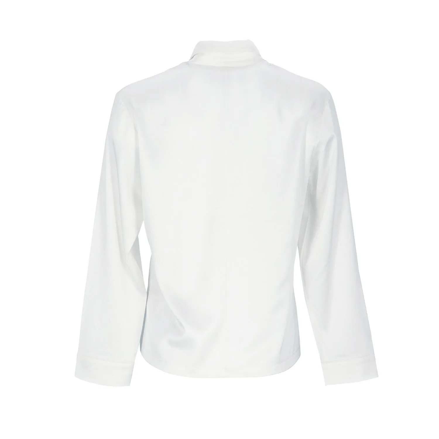 Silk Button Down Shirt 'Fortune Tyche' in Milk White