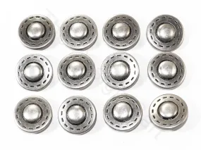 Silver Designer Plain Coat Buttons