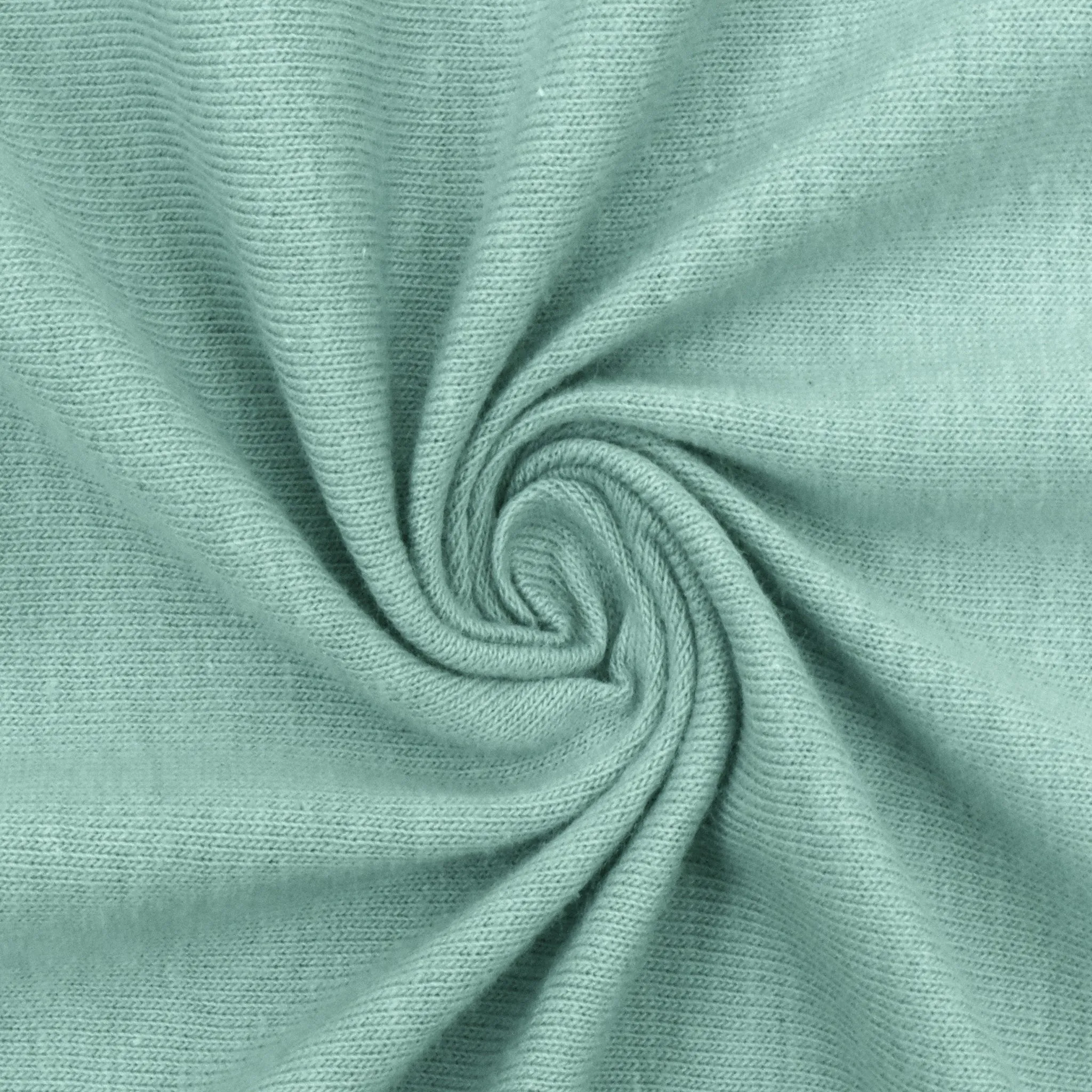 Spring Day Teal Solid Stretch Jersey Knit Fabric