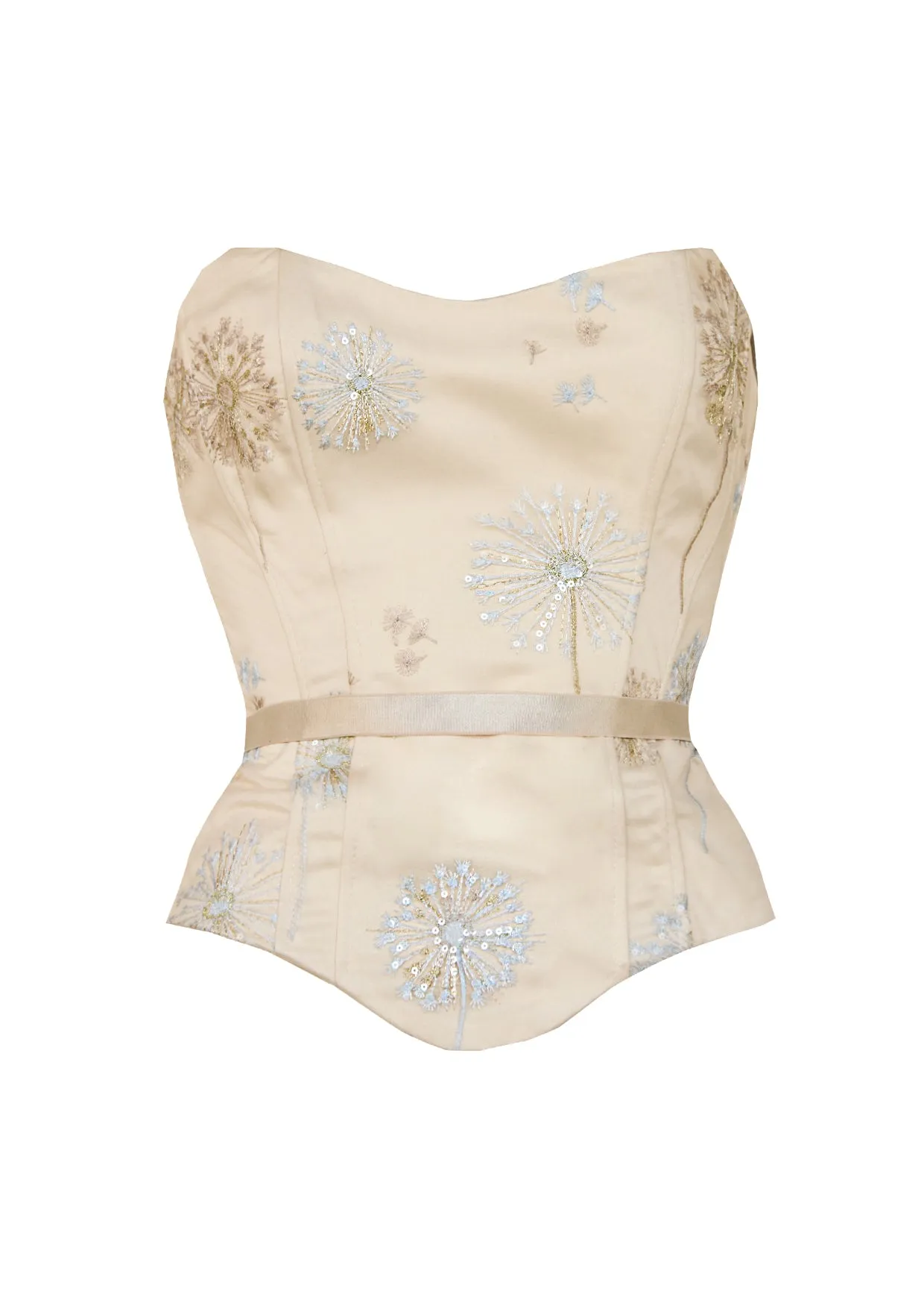 Sunlight Satin Boned Corset Top