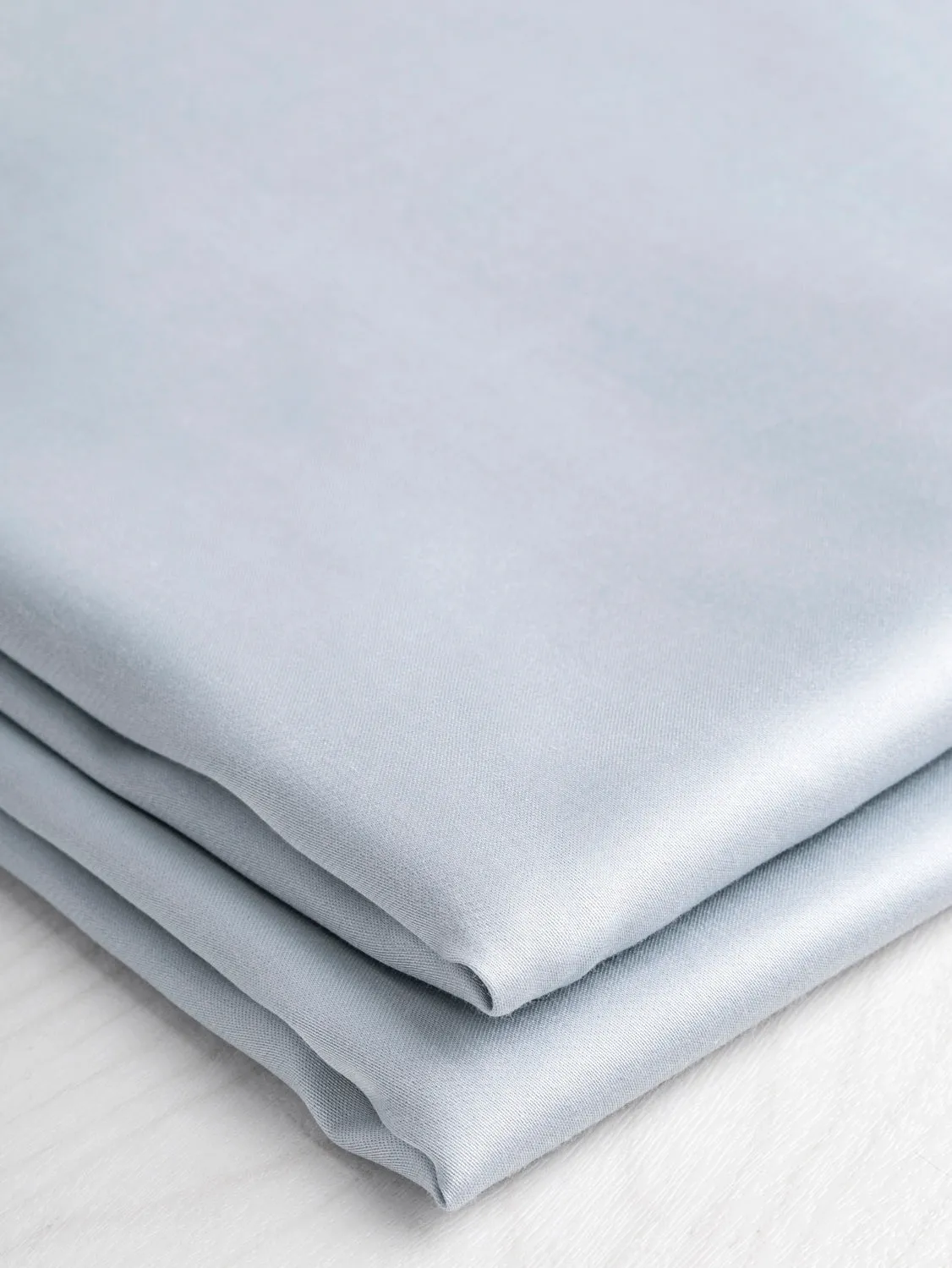 Tencel Lyocell Satin - Light Blue - Swatch