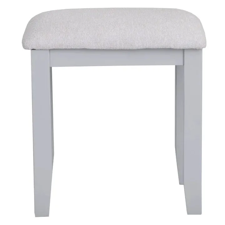 Thornham Dressing Table Stool, Grey