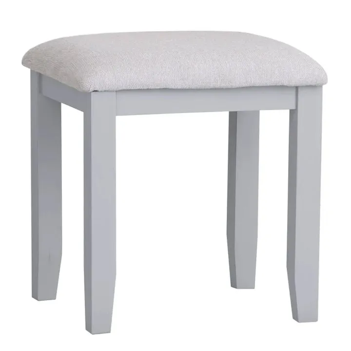 Thornham Dressing Table Stool, Grey