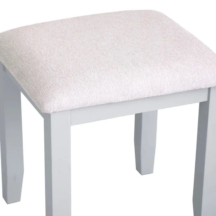 Thornham Dressing Table Stool, Grey