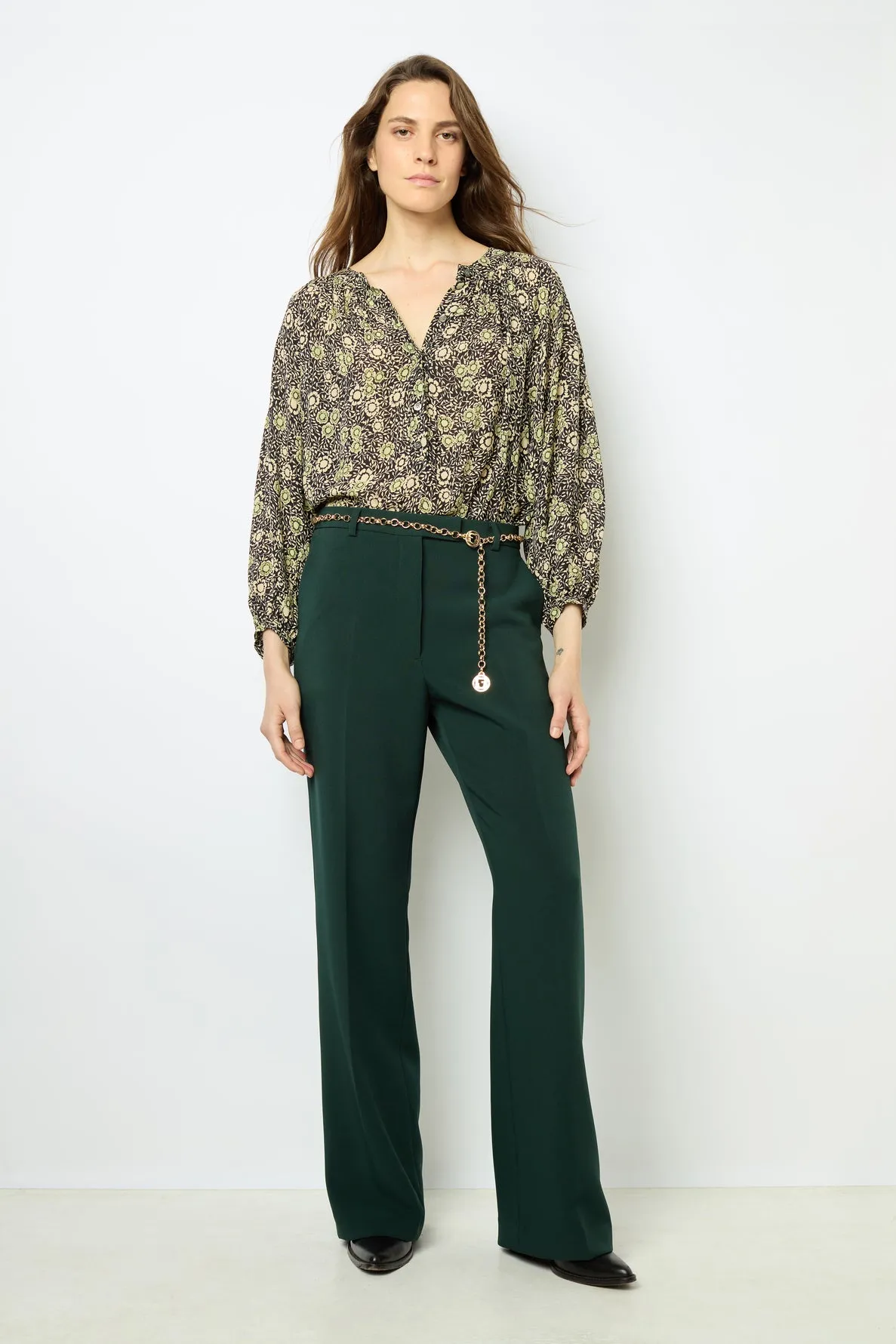 Trouser Nanou Dap34a077 Dark-Green