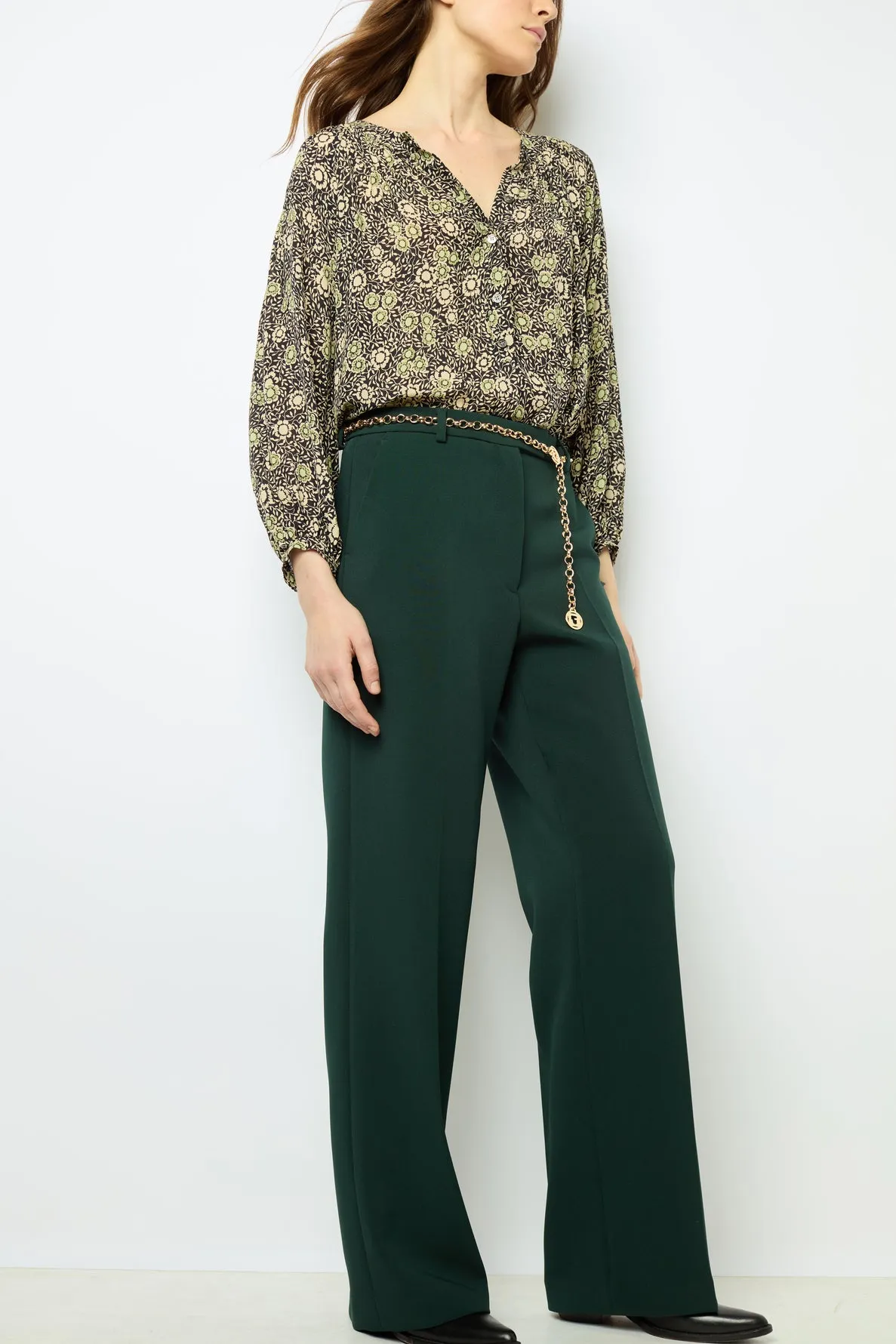 Trouser Nanou Dap34a077 Dark-Green