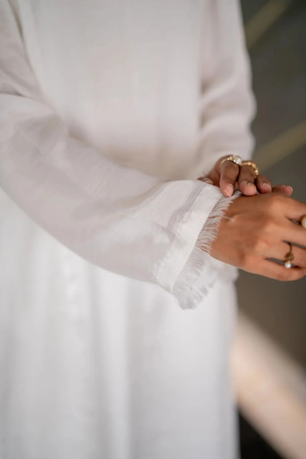 White Kurta With Pants