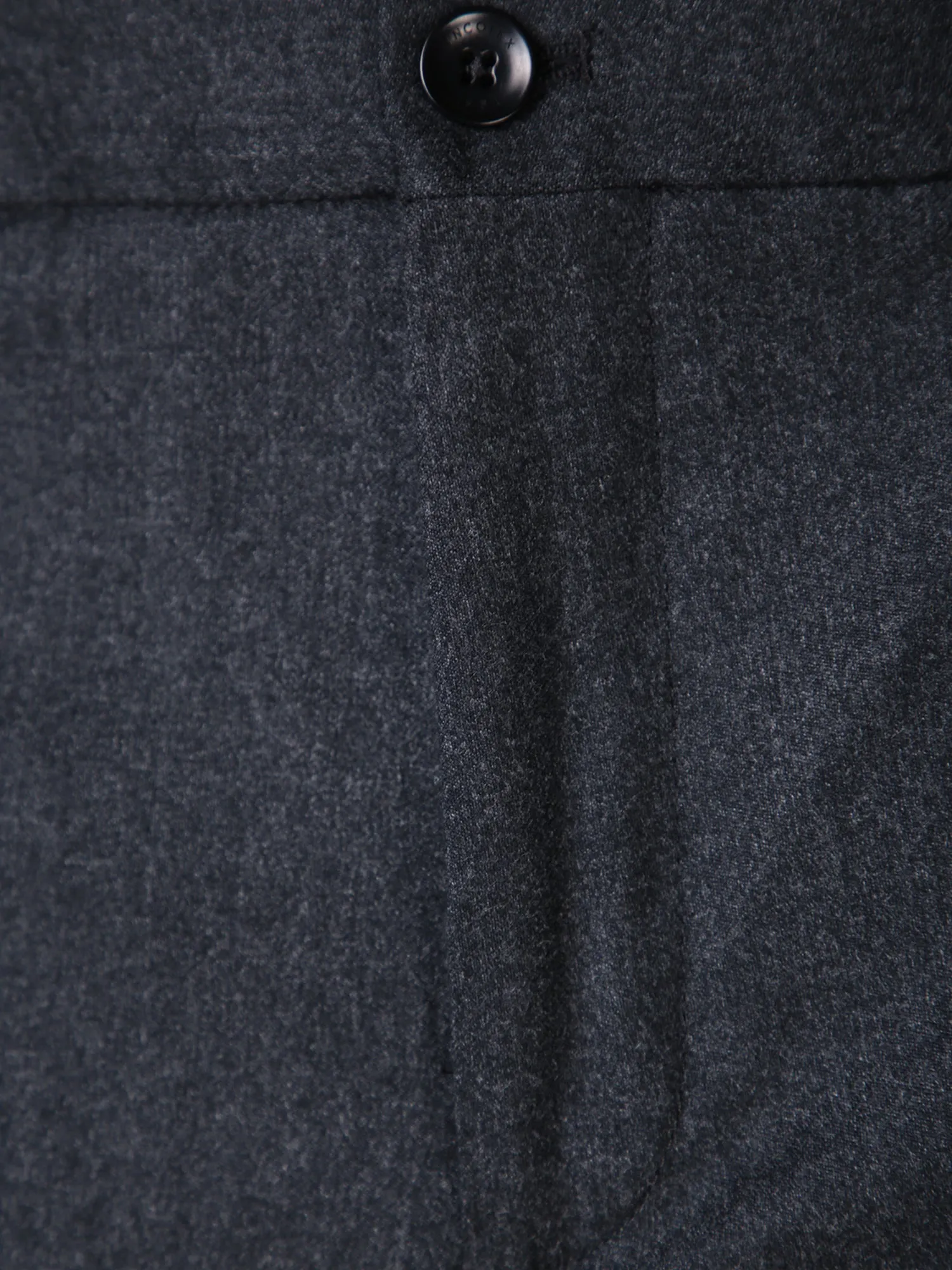 Wool dark grey trousers